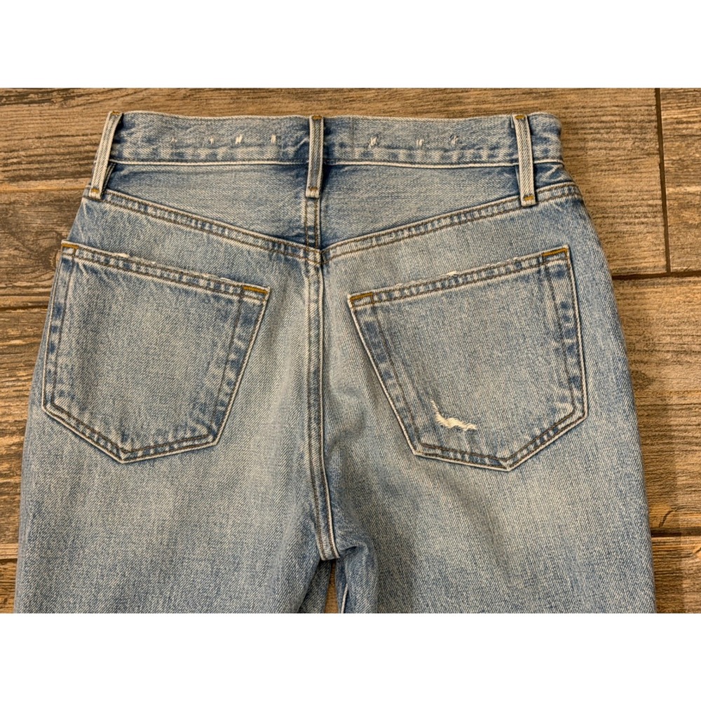 Frame Le Original High Rise Straight Leg Distressed Frayed Hem Jeans‎ Size 24x27 - Picture 10 of 10